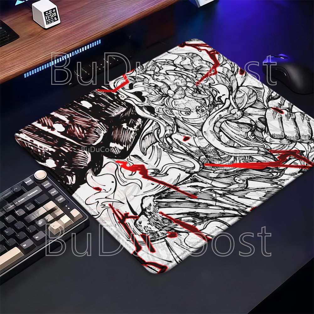 Pc Gaming Drawing - zwart wit anime One Piece lijntekening