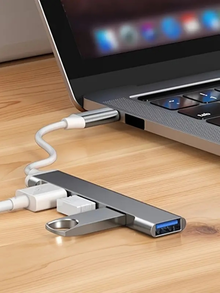 Usb Hub Gaming - 4-poorts Multi-Splitter Type C Hub USB-adapter