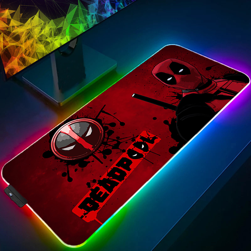 Pc Gaming Used - LED-muismat Gaming Backlight Lock Edge Anime-accessoires