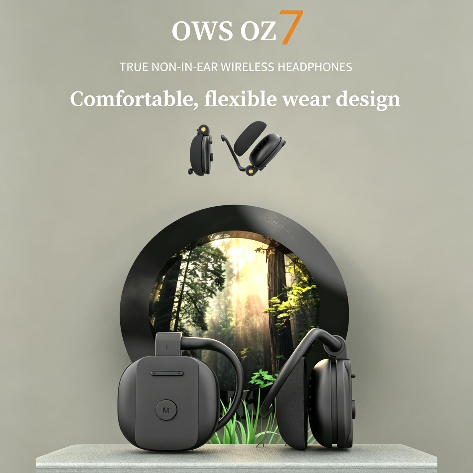 Pc Gaming Earbuds - Nieuwe OWS Open Ear draadloze Bluetooth-hoofdtelefoon,