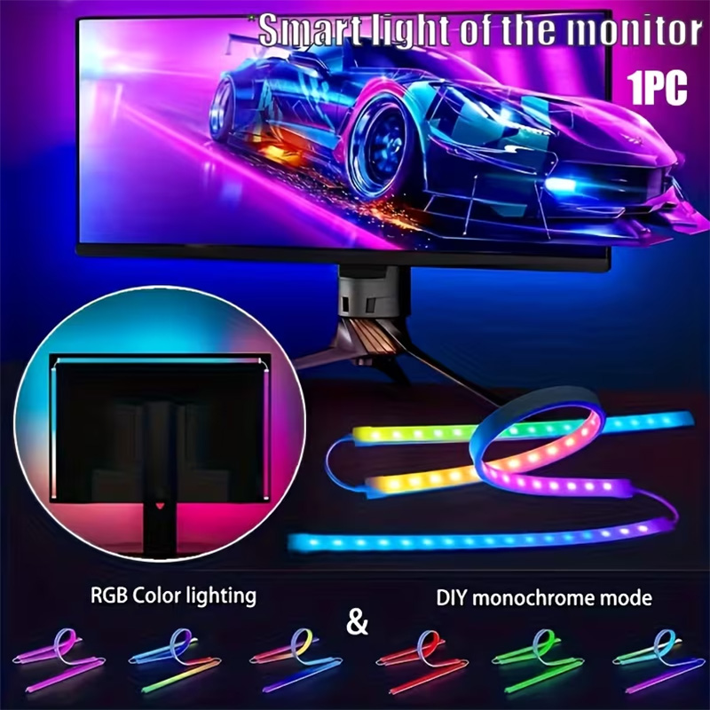 Pc Gaming Usa - RGB Gaming Lights Strip Monitor Backlight