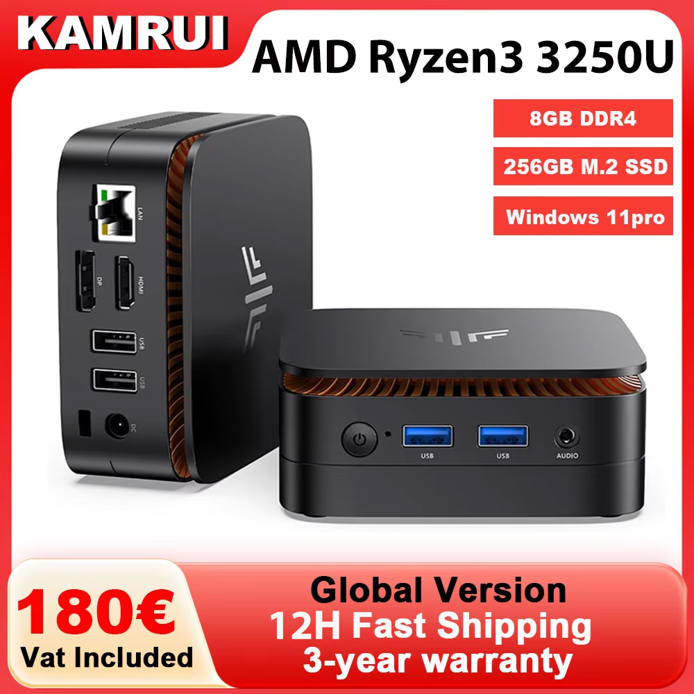 Pc Gaming Ryzen - KAMRUI Mini PC AMD R3 3250U