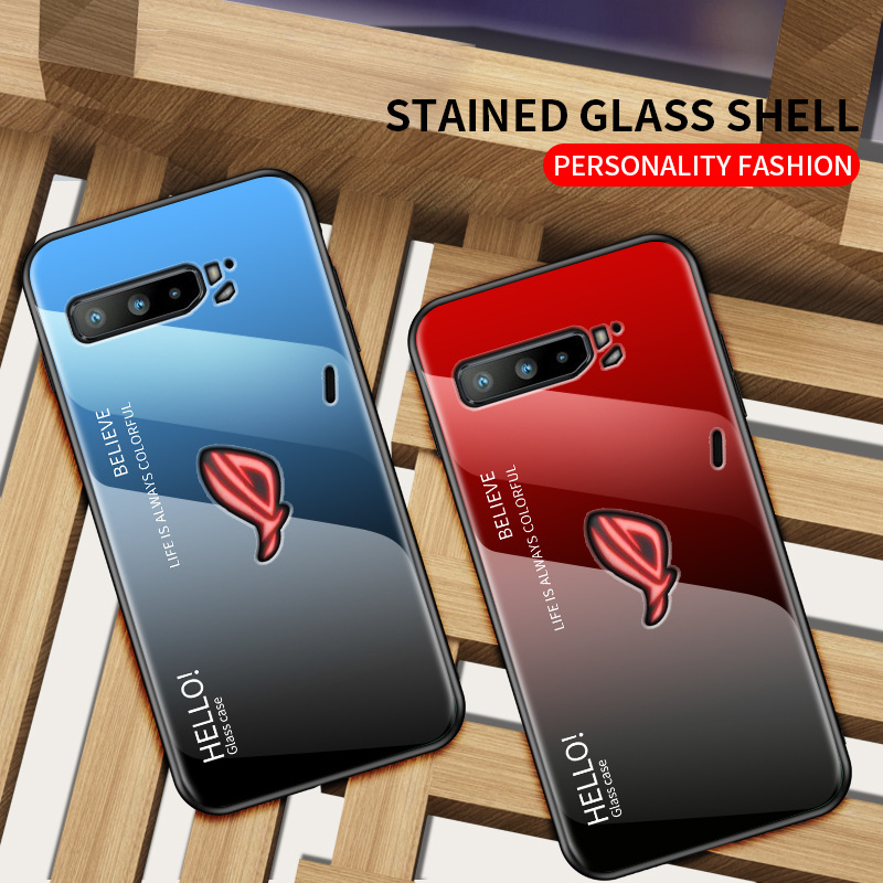 Pc Gaming Asus Rog - Gradiënt Gehard Glazen Hoesje Voor Asus