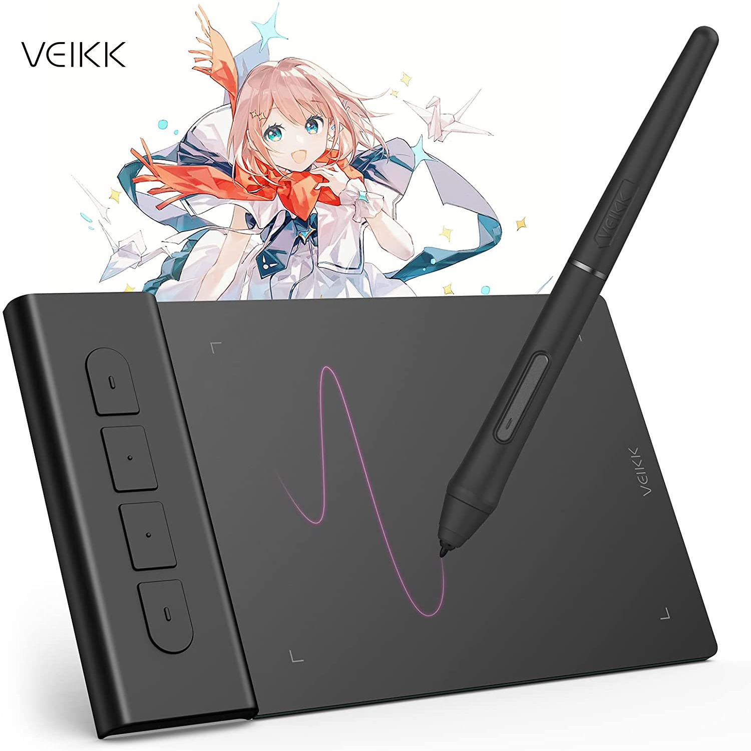 Pc Gaming Drawing - Veikk Vk430 Grafische Tekentablet, 4X3 Inch,