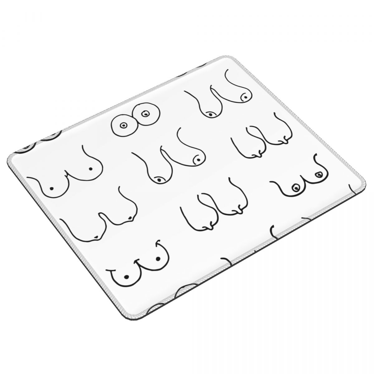 Pc Gaming Drawing - Zwart-wit tieten tekening muismat computer toetsenbord