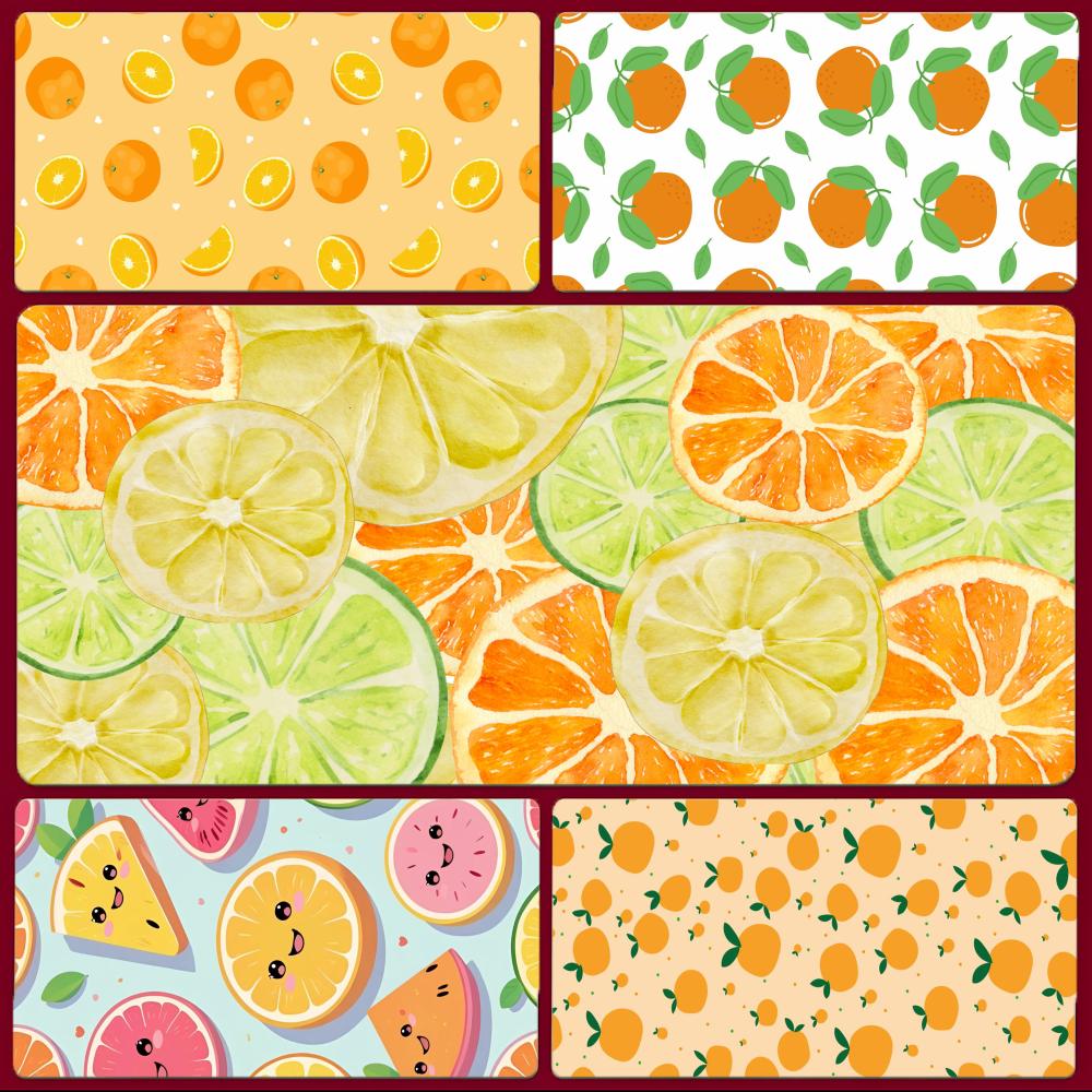 Pc Gaming Orange - fruitvers O-Orange muismat Grote gaming-muismat met