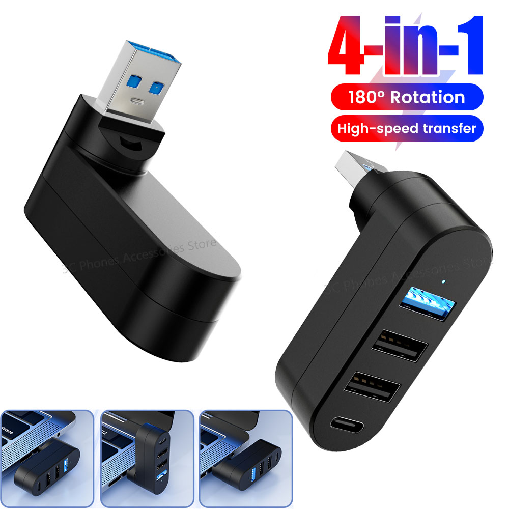 Usb Hub Gaming - Draaibare USB HUB USB3.0 2.0 Type