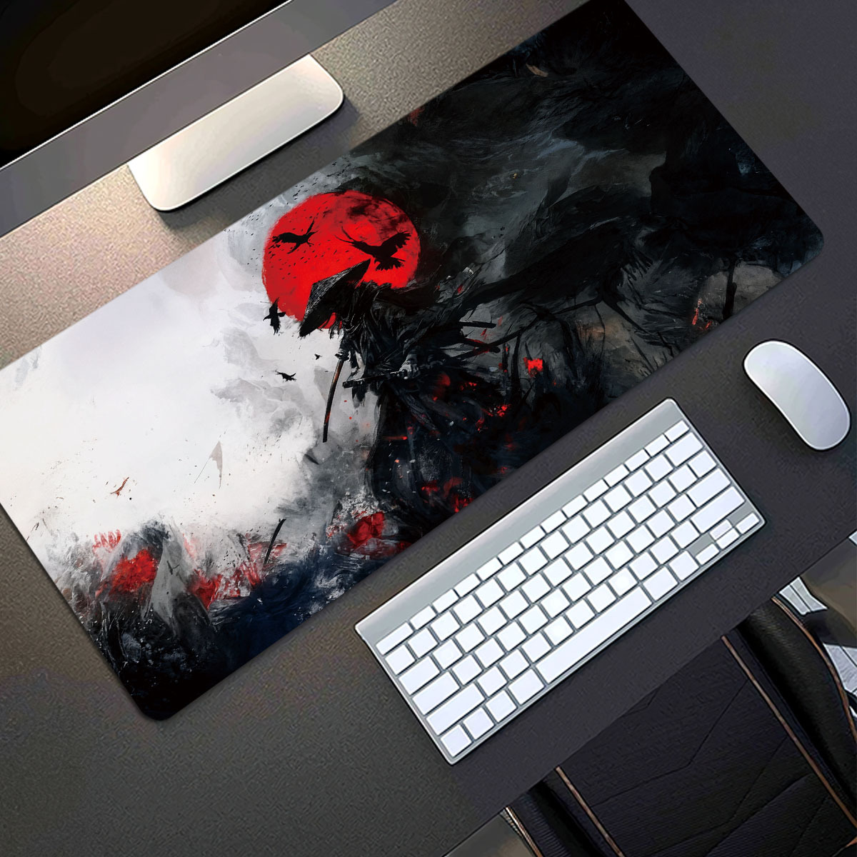 Pc Gaming Drawing - Samurai-tekeningen van zwaardpatronen - Beschermende pads