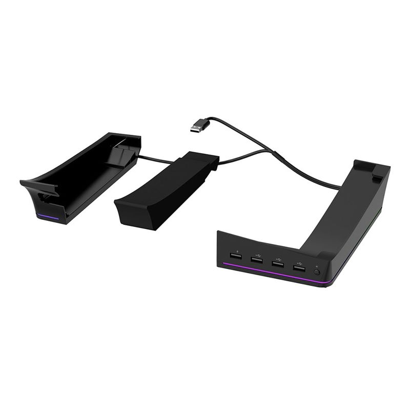 Usb Hub Gaming - PS5 Slim/Pro standaard met lichtmodi, 4