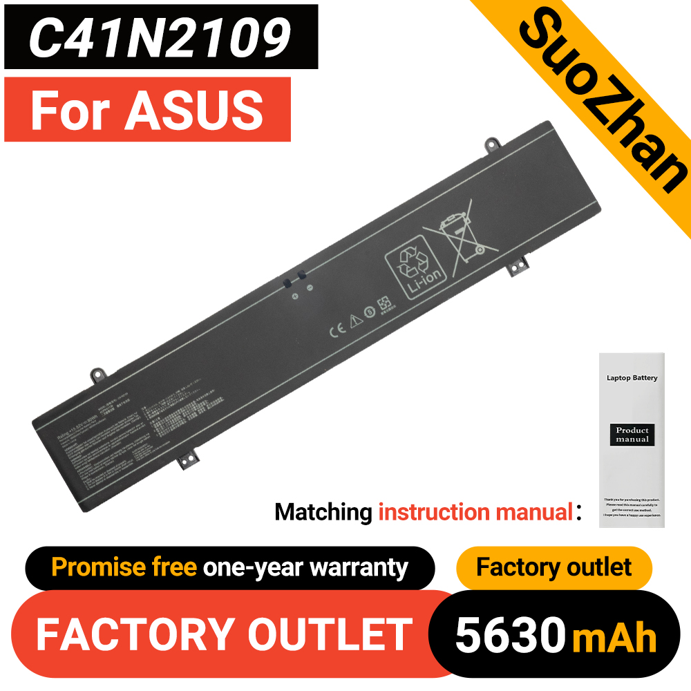 Pc Gaming Asus Rog - SUOZHAN 15.52V 90Wh C41N2109 Laptop Batterij