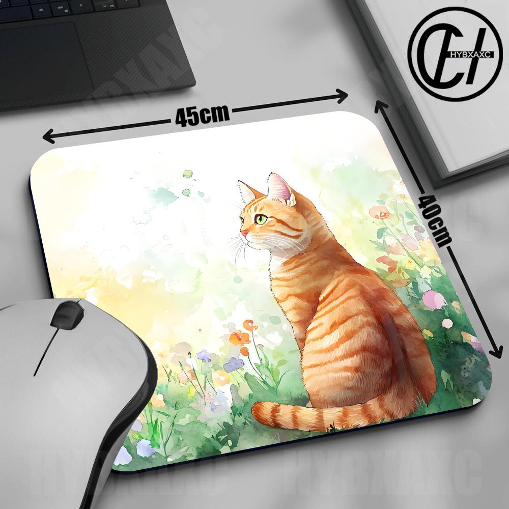 Pc Gaming Orange - 45x40CM Leuke Oranje Kat Creatieve Toetsenbord