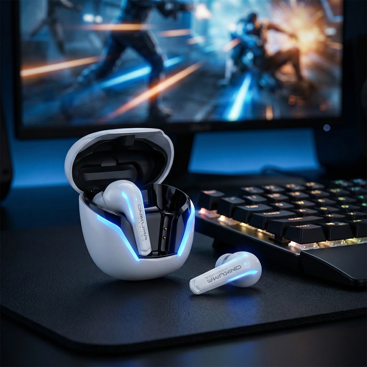 Pc Gaming Earbuds - ONIKUMA T27 Draadloze Gaming Oordopjes |