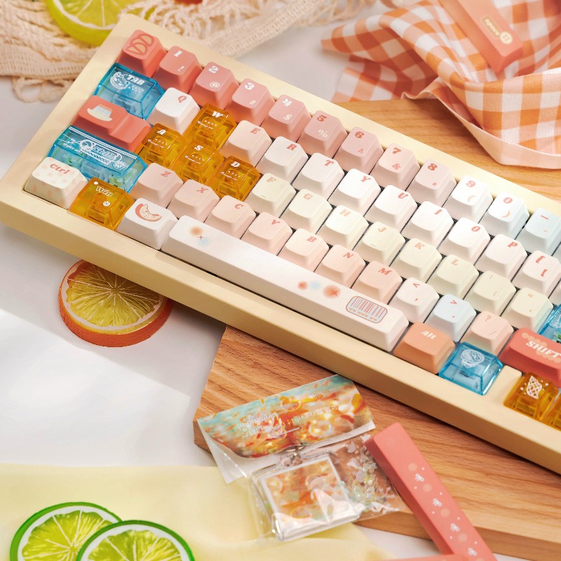 Oranje Zee Thema Keycaps Set A - Pc Gaming Orange recensie en prijs