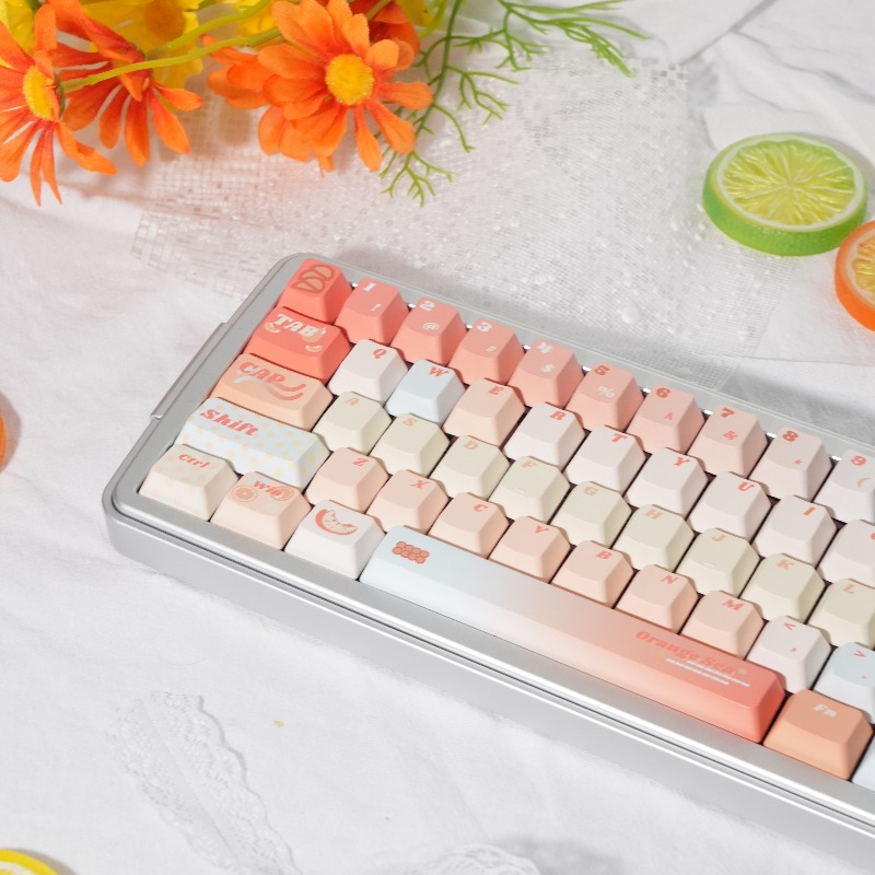 Oranje Zee Thema Keycaps Set A - Pc Gaming Orange recensie en prijs