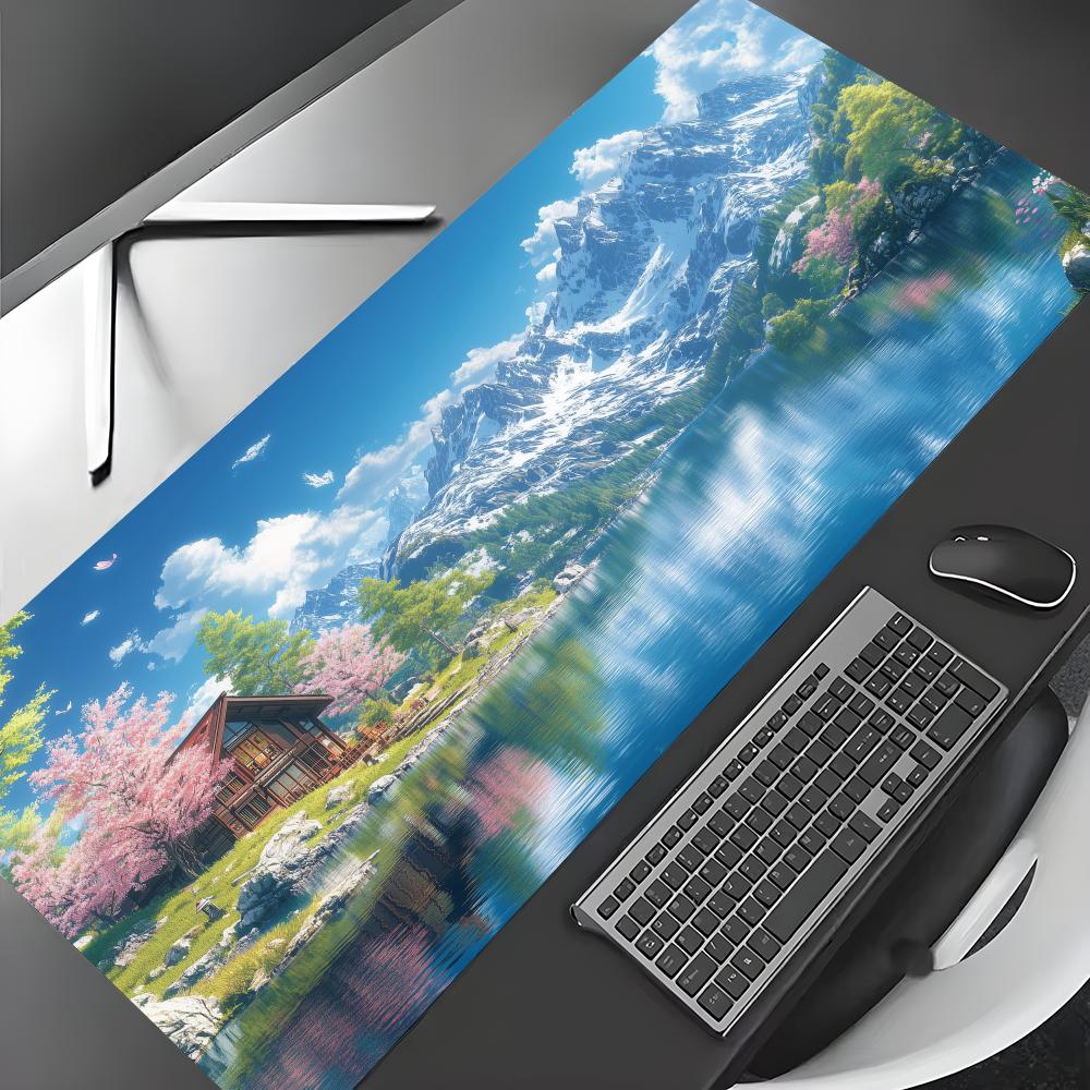 Zomerlandschap en oranje kat M - Pc Gaming Orange recensie en prijs