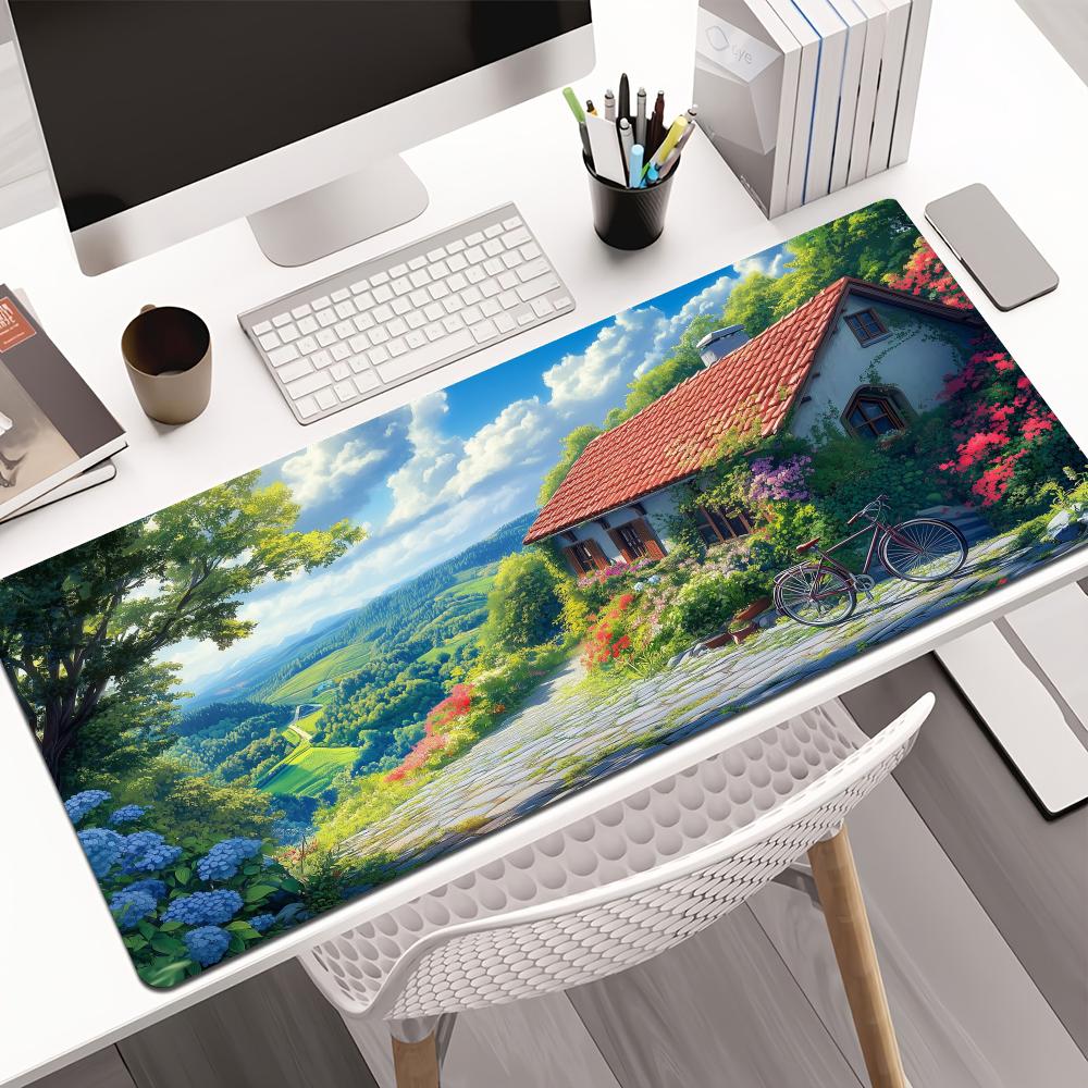 Zomerlandschap en oranje kat M - Pc Gaming Orange recensie en prijs