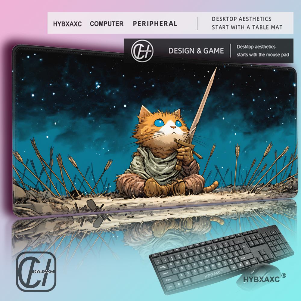HYBXAXC Oranje Cat Warrior mui - Pc Gaming Orange recensie en prijs