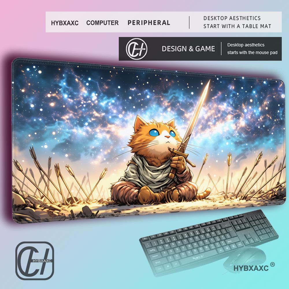 HYBXAXC Oranje Cat Warrior mui - Pc Gaming Orange recensie en prijs