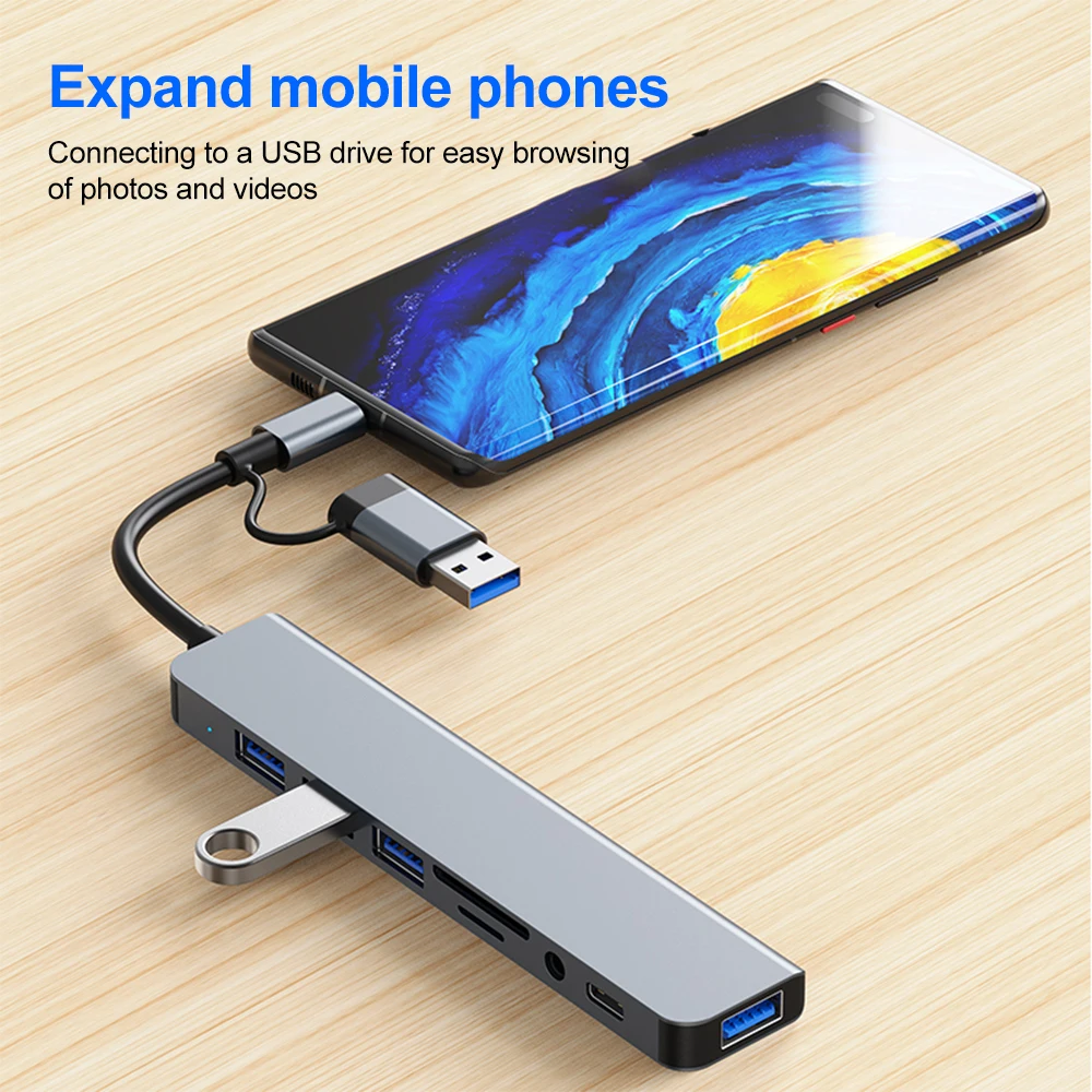5Gbps USB 3.0 HUB USB C HUB US - Usb Hub Gaming recensie en prijs
