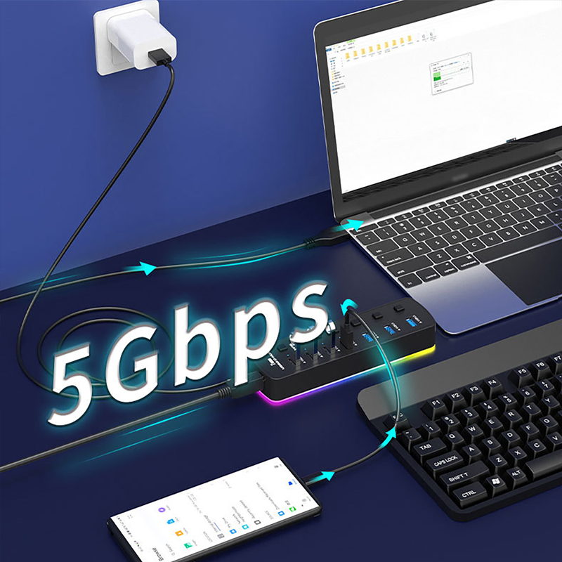5Gbps Hoge Snelheid Overdracht - Usb Hub Gaming recensie en prijs