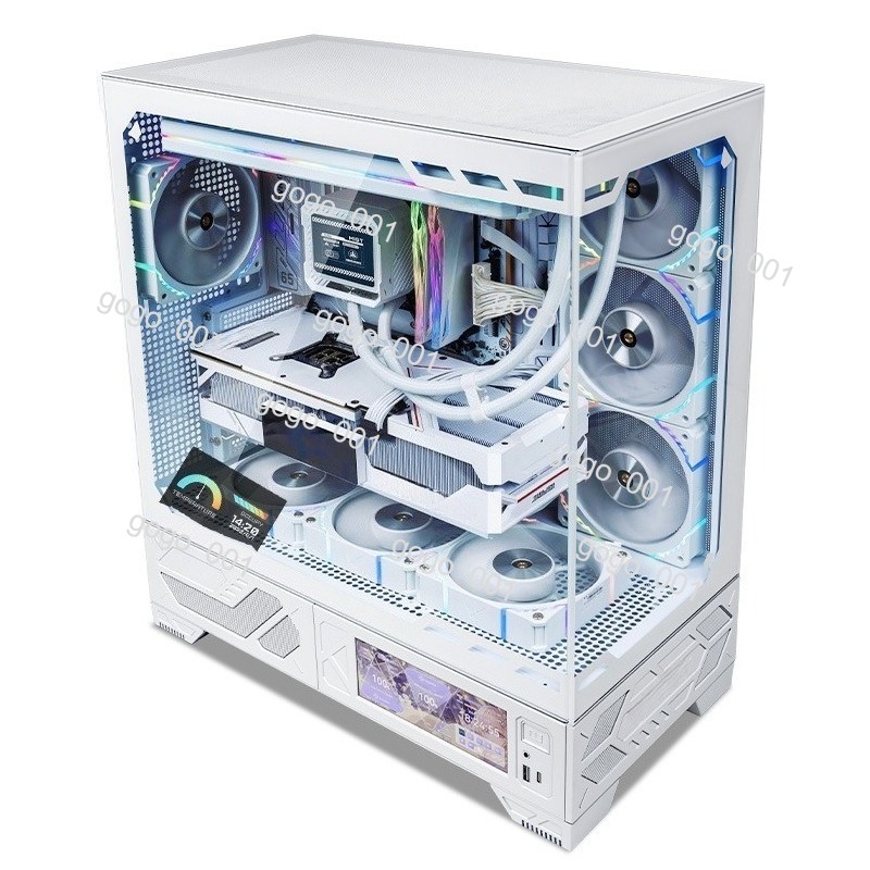 Panoramische ATX pc-kast met 6 - Pc Gaming Water Cooling recensie en prijs
