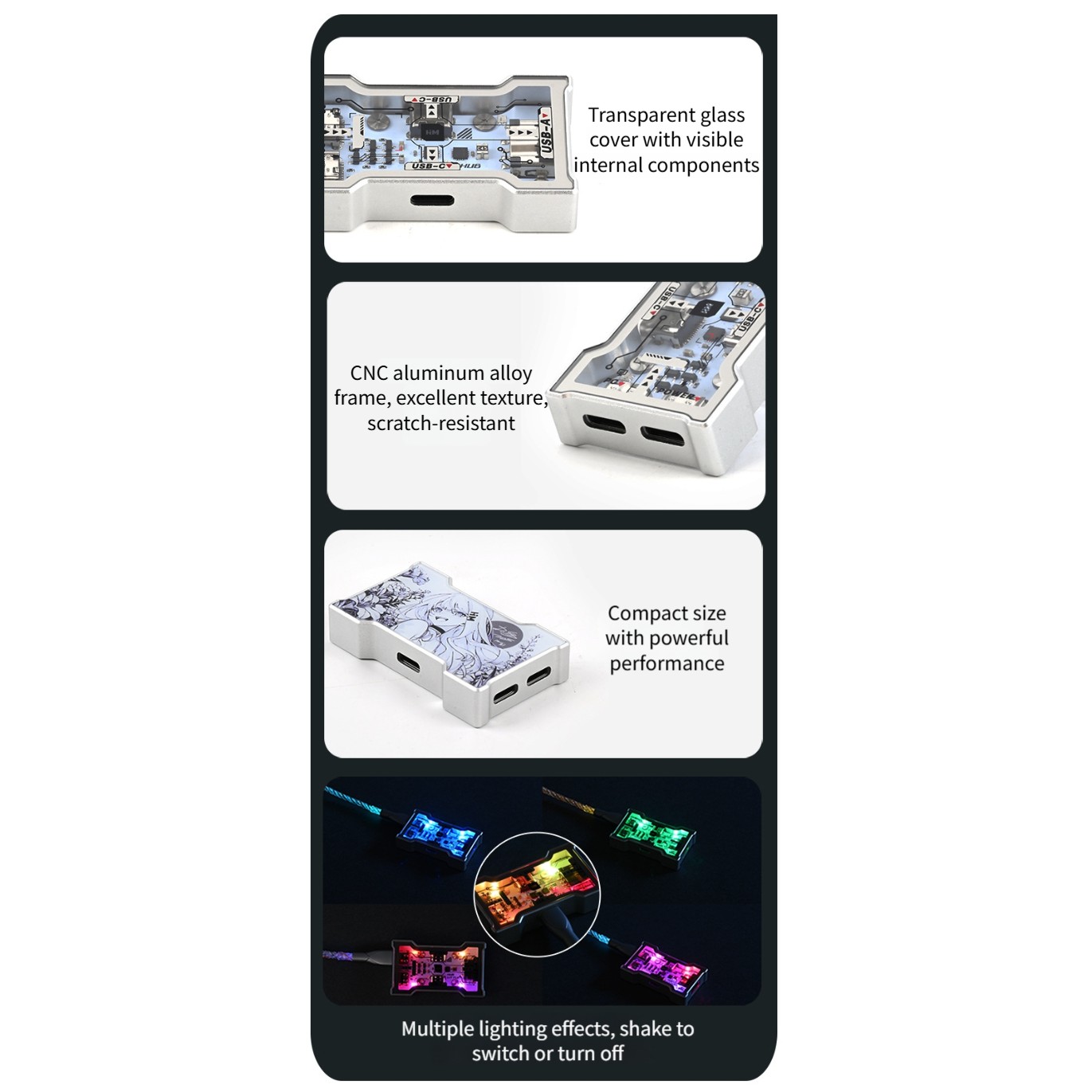 1 Stuks Kleine Gaming USB HUB  - Usb Hub Gaming recensie en prijs