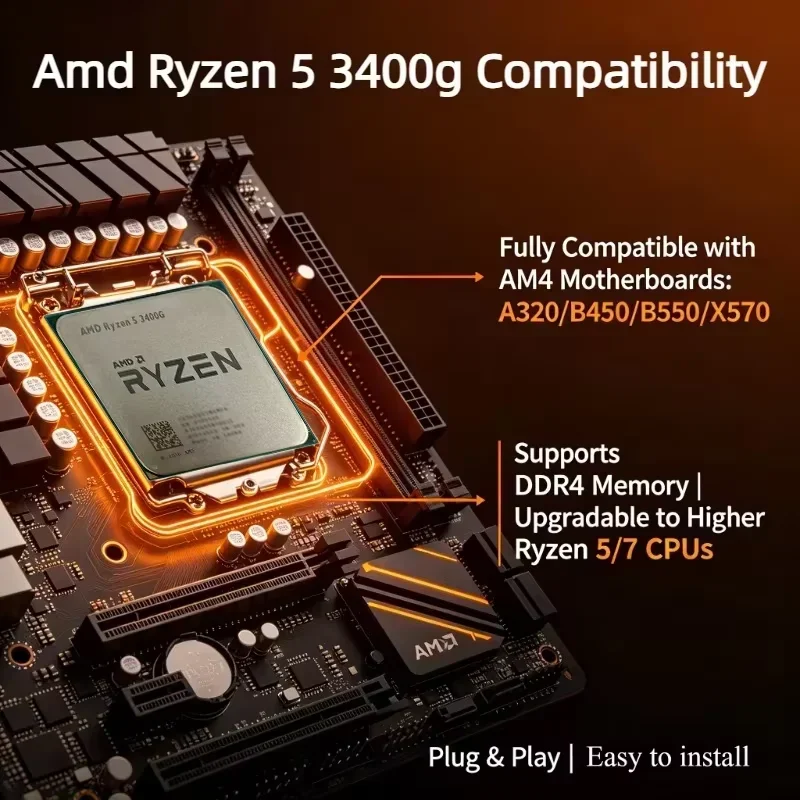 AMD Ryzen 5 3400G R5 3400G CPU - Pc Gaming Amd Ryzen 5 recensie en prijs