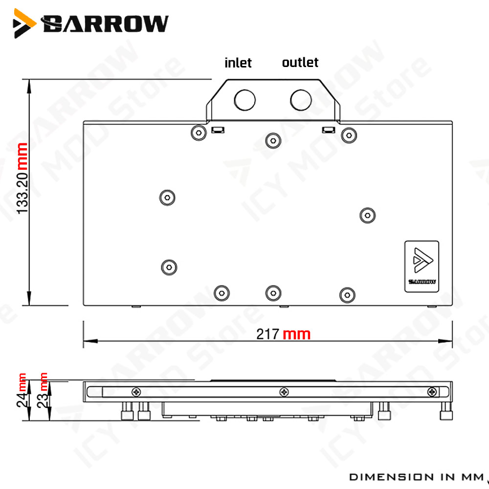 Barrow Grafische Kaart Waterko - Pc Gaming Water Cooling recensie en prijs
