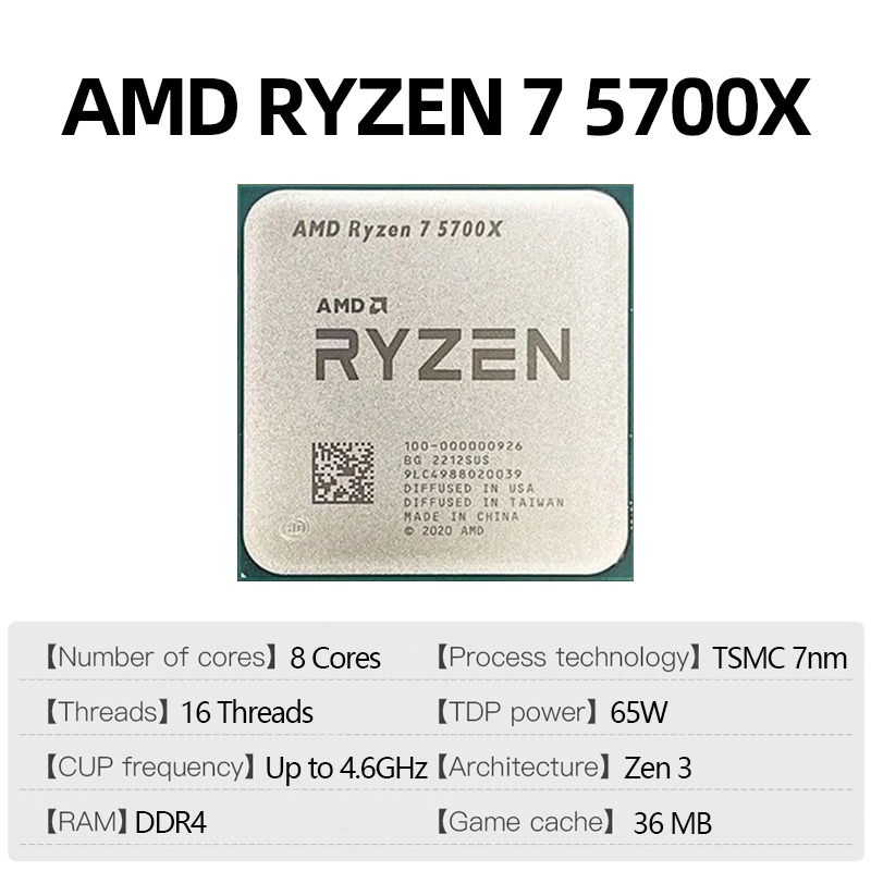 AMD Ryzen 7 5700X Gaming Proce - Pc Gaming Ryzen recensie en prijs