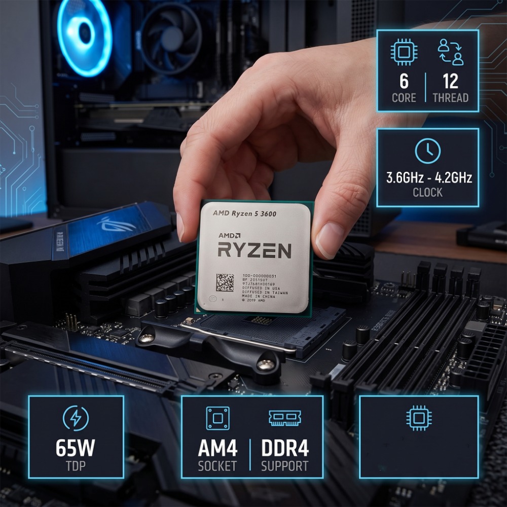 AMD Ryzen 5 3600 Desktop CPU 6 - Pc Gaming Amd Ryzen 5 recensie en prijs