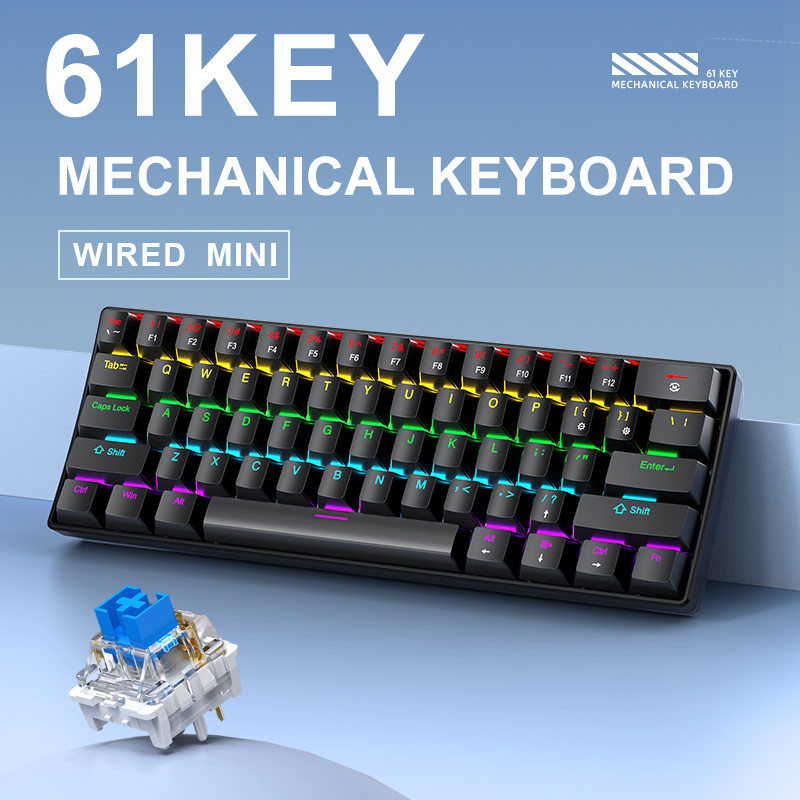 K61 Bedraad mechanisch gamingt - Pc Gaming Uk recensie en prijs