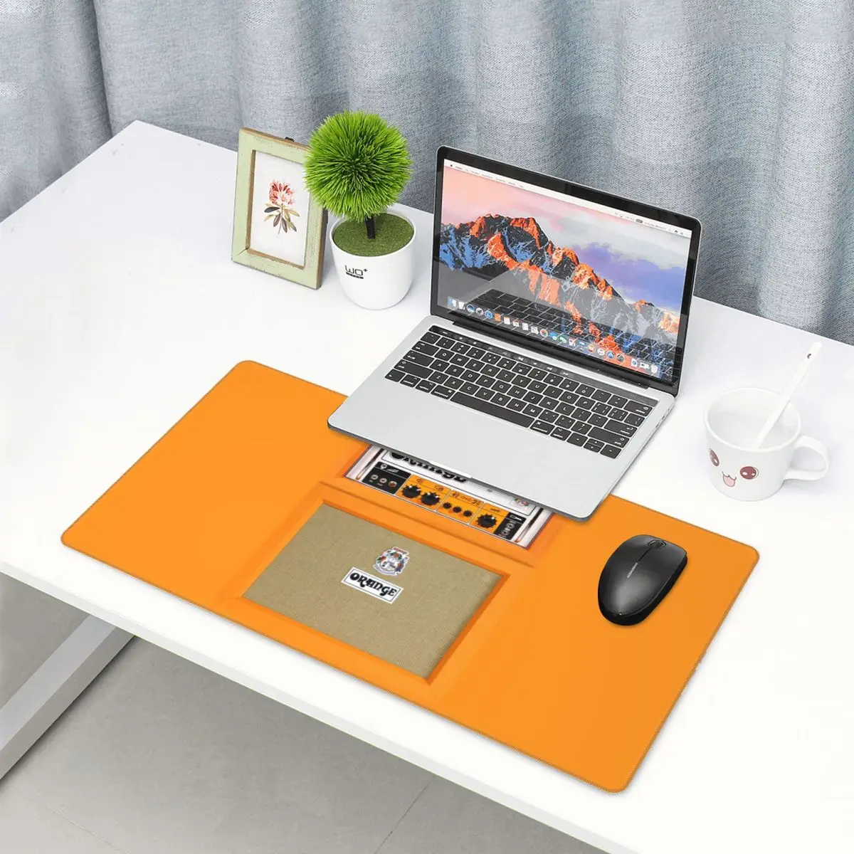 Grote muismat Oranje kleur Amp - Pc Gaming Orange recensie en prijs