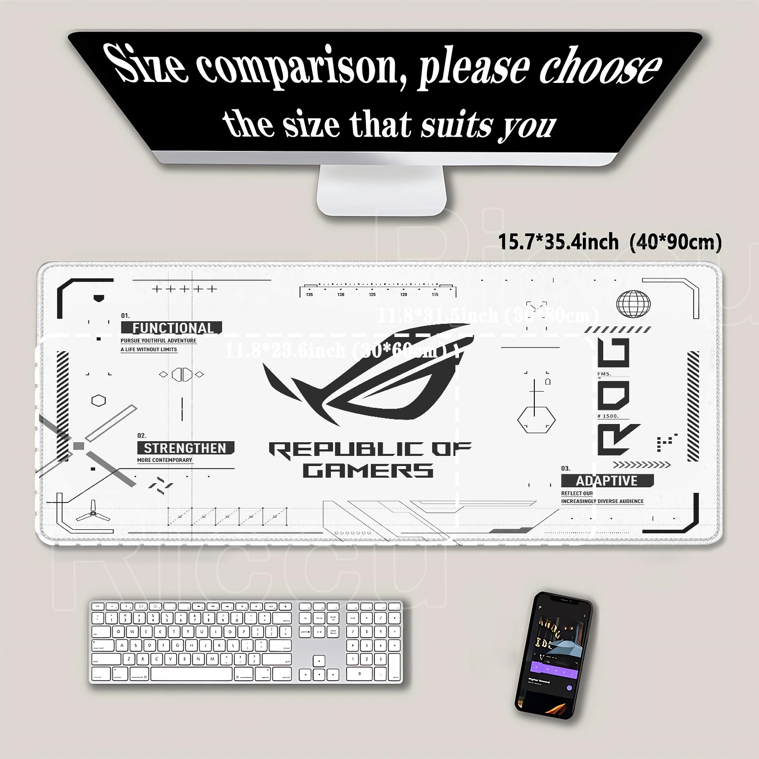 R-ROG Grote Gaming Muismat A-A - Pc Gaming Asus Rog recensie en prijs