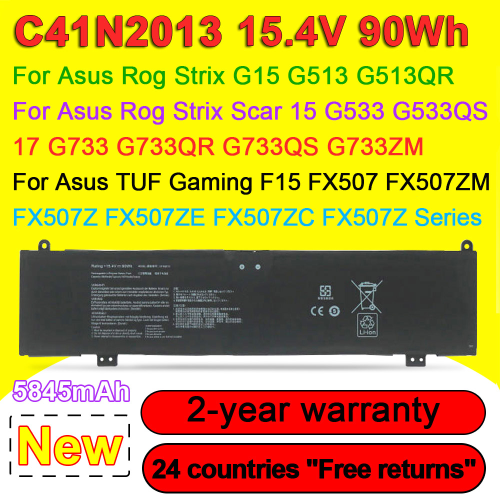 C41N2013 Laptop Batterij Voor  - Pc Gaming Asus Rog recensie en prijs