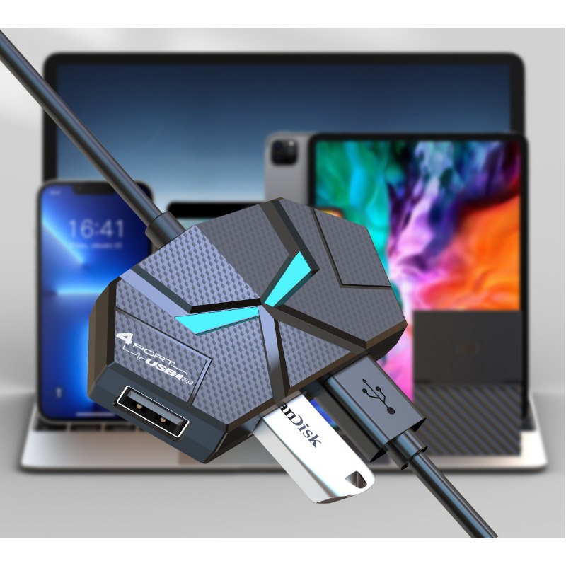 0.6 CM/1.2 M HUB 7-poorts Comp - Usb Hub Gaming recensie en prijs