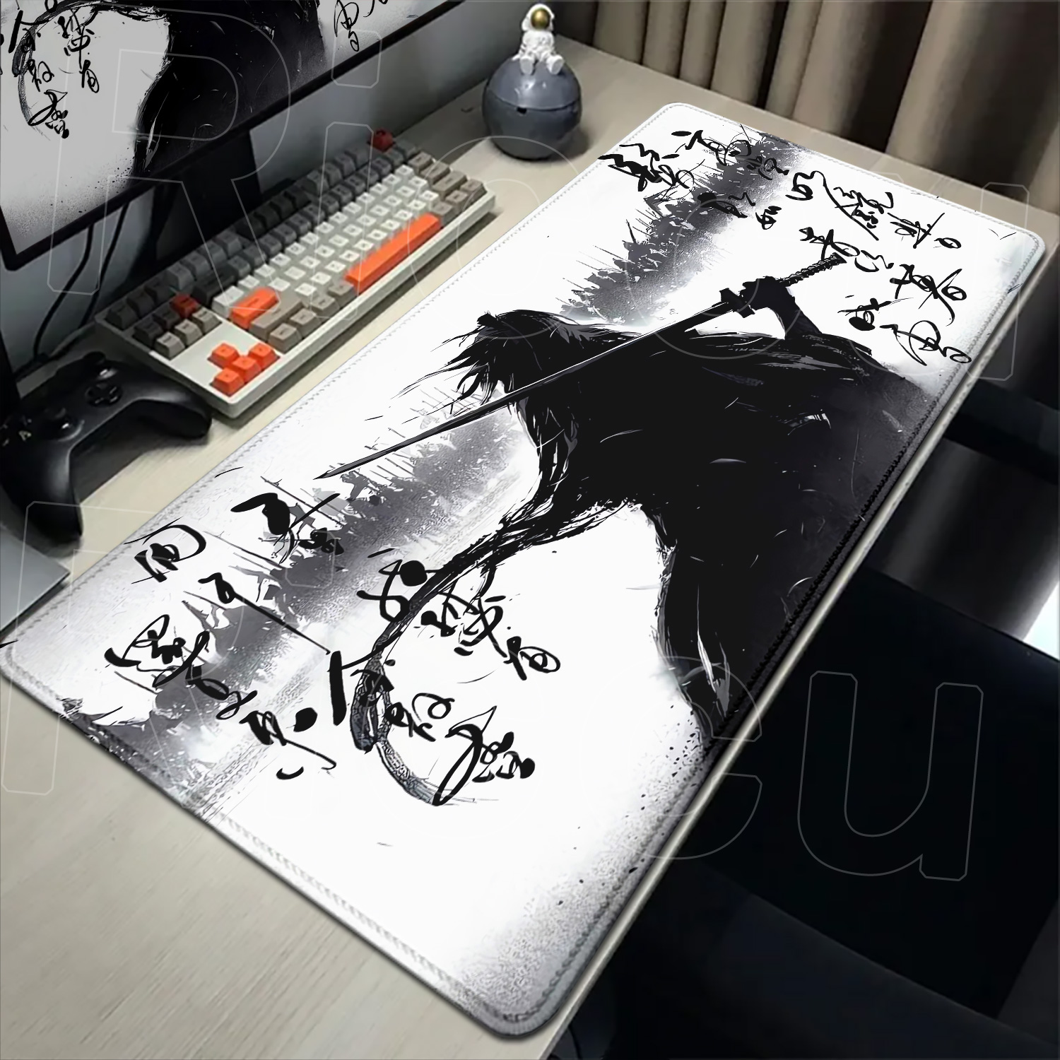 Samurai Warrior zwart-witte te - Pc Gaming Drawing recensie en prijs