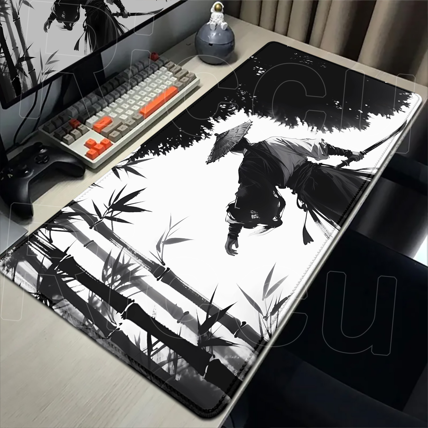 Samurai Warrior zwart-witte te - Pc Gaming Drawing recensie en prijs