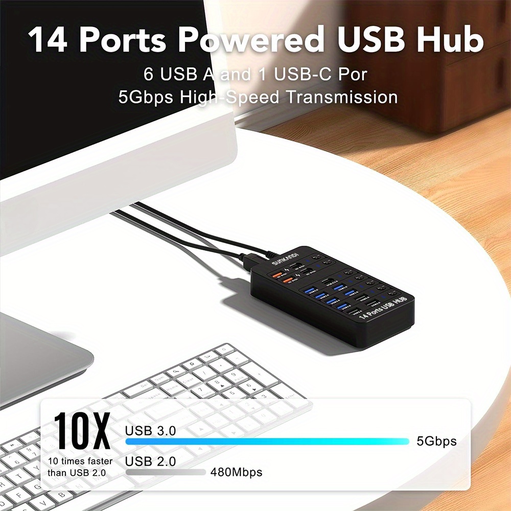 SUNKANDI 14-in-1 aangedreven U - Usb Hub Gaming recensie en prijs