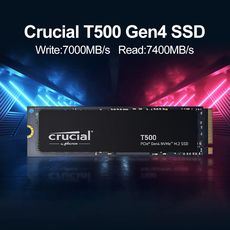 Crucial T500 1TB Gen4 NVMe M.2 - Pc Gaming Website recensie en prijs