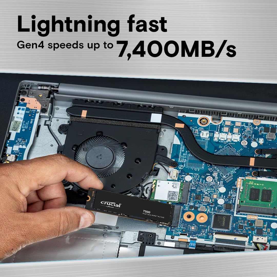 Crucial T500 1TB Gen4 NVMe M.2 - Pc Gaming Website recensie en prijs