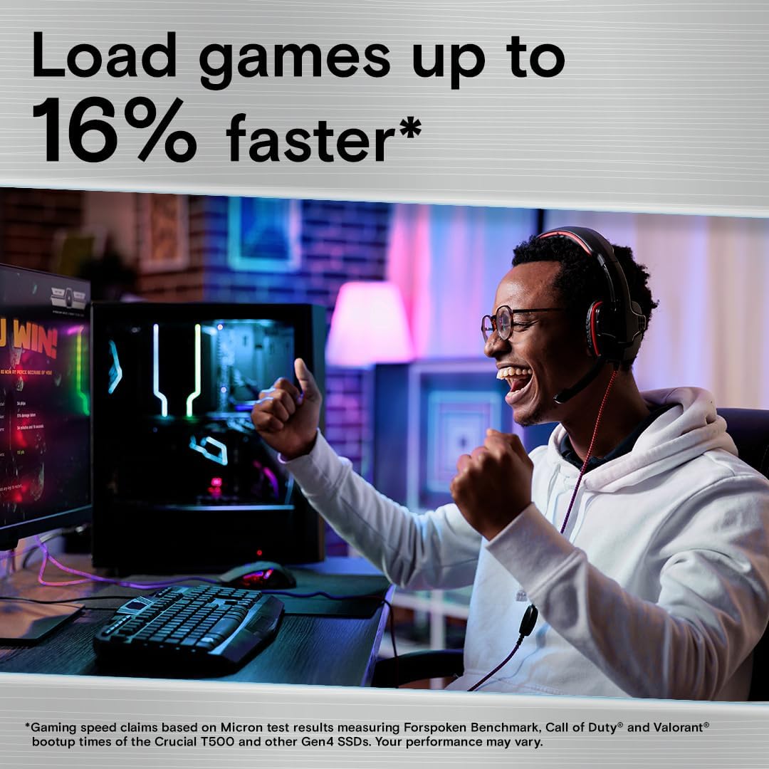Crucial T500 1TB Gen4 NVMe M.2 - Pc Gaming Website recensie en prijs